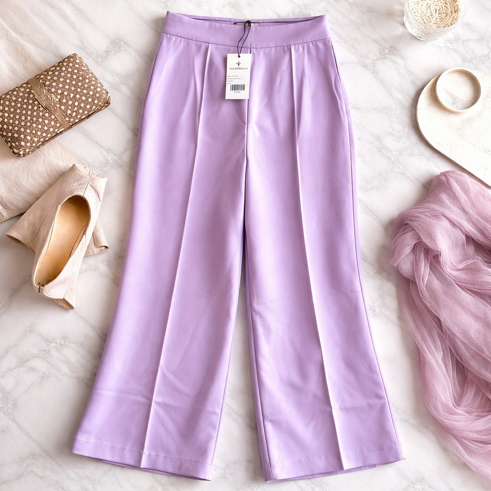NWT Tuckernuck Lilac Wide-Leg Erin Pants Medium